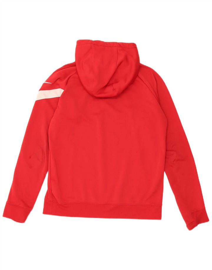 Felpa con cappuccio Nike Dri Fit da ragazzo, 12-13 anni, grande, in poliestere rosso