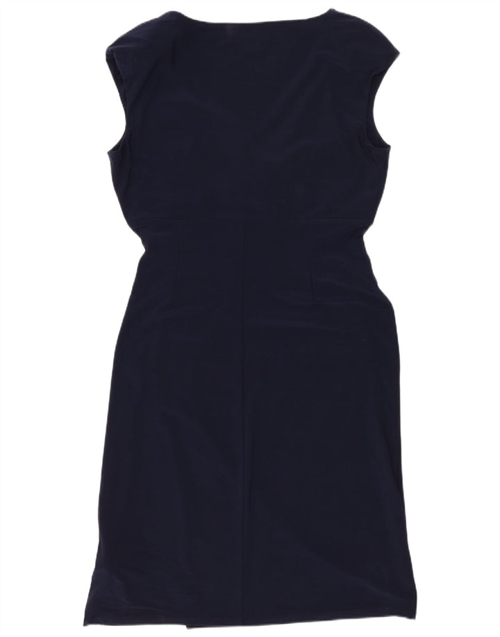 Abito aderente da donna Ralph Lauren US 8 poliestere medio blu navy
