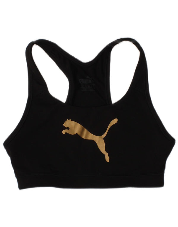 Reggiseno sportivo grafico da donna Puma UK 10 piccolo nero sportivo