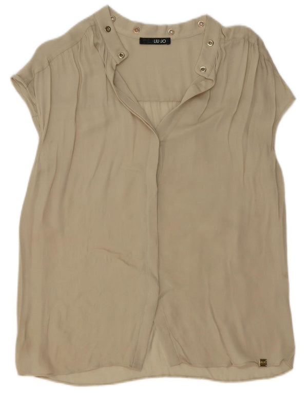LIU JO Womens Blouse Top UK 14 Medium Beige