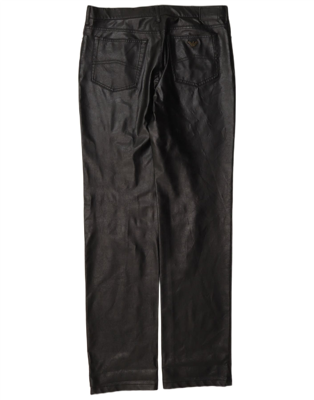 Pantaloni in pelle da donna Armani W30 L35 neri