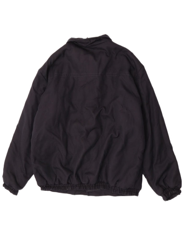 Giubbotto bomber vintage da uomo UK 42 XL blu navy