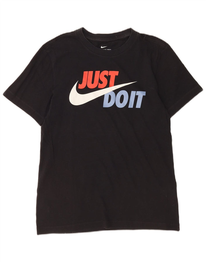 T-shirt grafica da uomo Nike Top Small in cotone nero