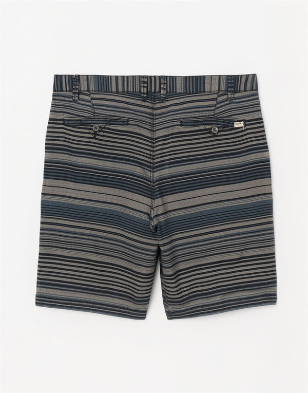 Pantaloncini casual da uomo Vans W34 grandi in cotone a righe blu