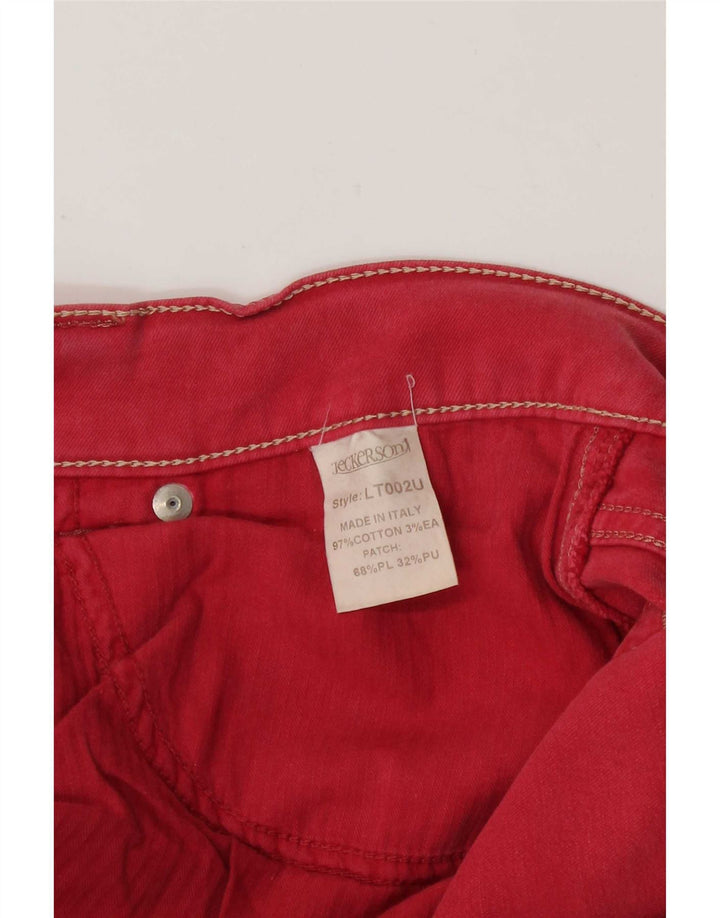Jeans dritti da uomo Jeckerson W33 L30 cotone rosso