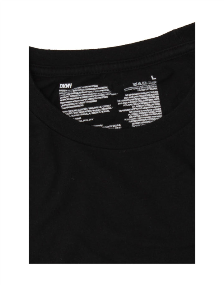 T-shirt da uomo Dkny Top grande in cotone nero