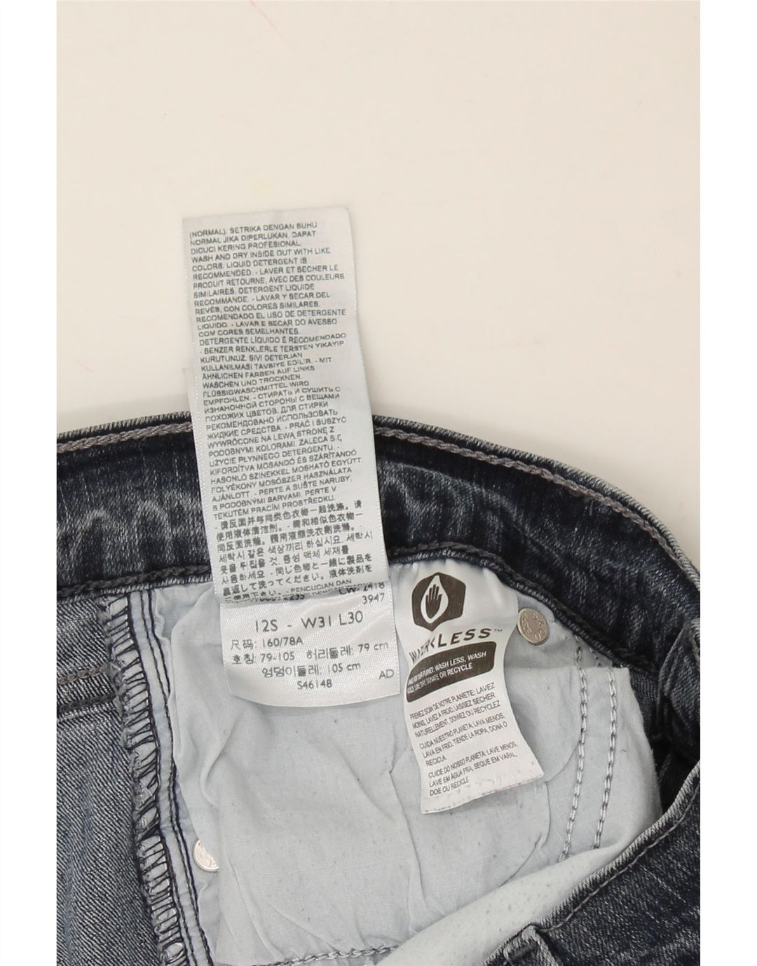 LEVI'S Womens 515 Straight Jeans US 12 Large W31 L30 Blue Cotton Vintage Levi's and Second-Hand Levi's from Messina Hembry 