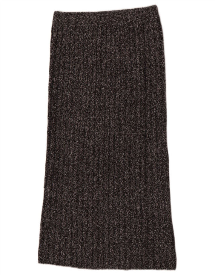 Gonna lunga in maglia da donna Zara piccola W26 poliestere grigio