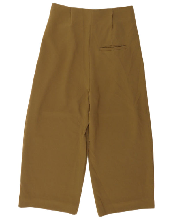 Pantaloni corti da donna a vita alta con ancoraggio Cos EU 42 Large W32 L24 Khaki