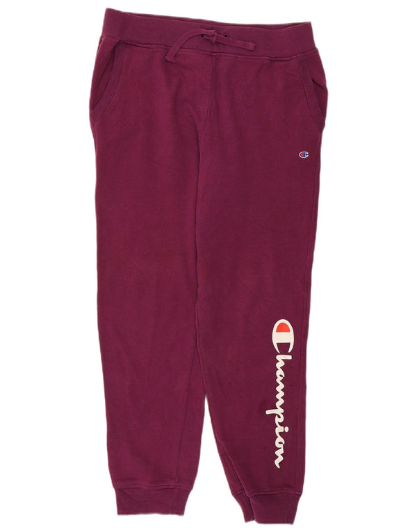 CHAMPION Pantaloni da tuta con grafica da donna Joggers UK 18 XL Cotone viola