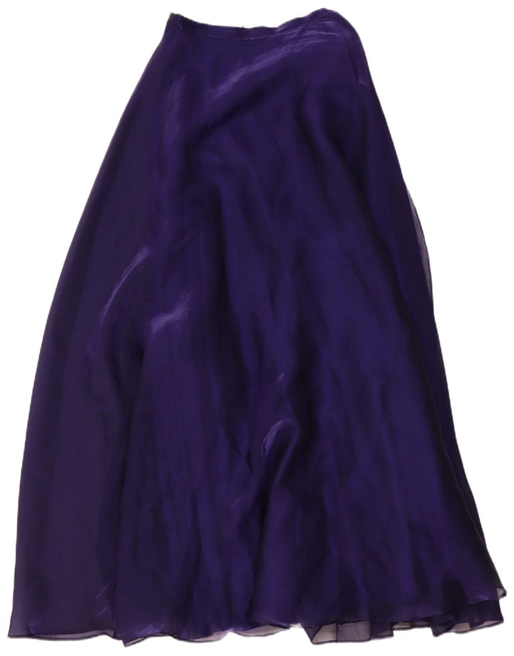 Gonna lunga da donna vintage piccola W26 poliestere viola