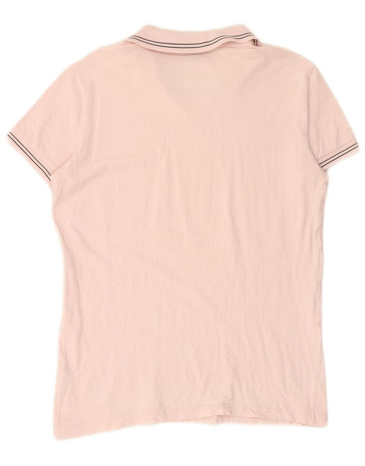 CALVIN KLEIN JEANS Polo grafica da uomo in cotone rosa medio