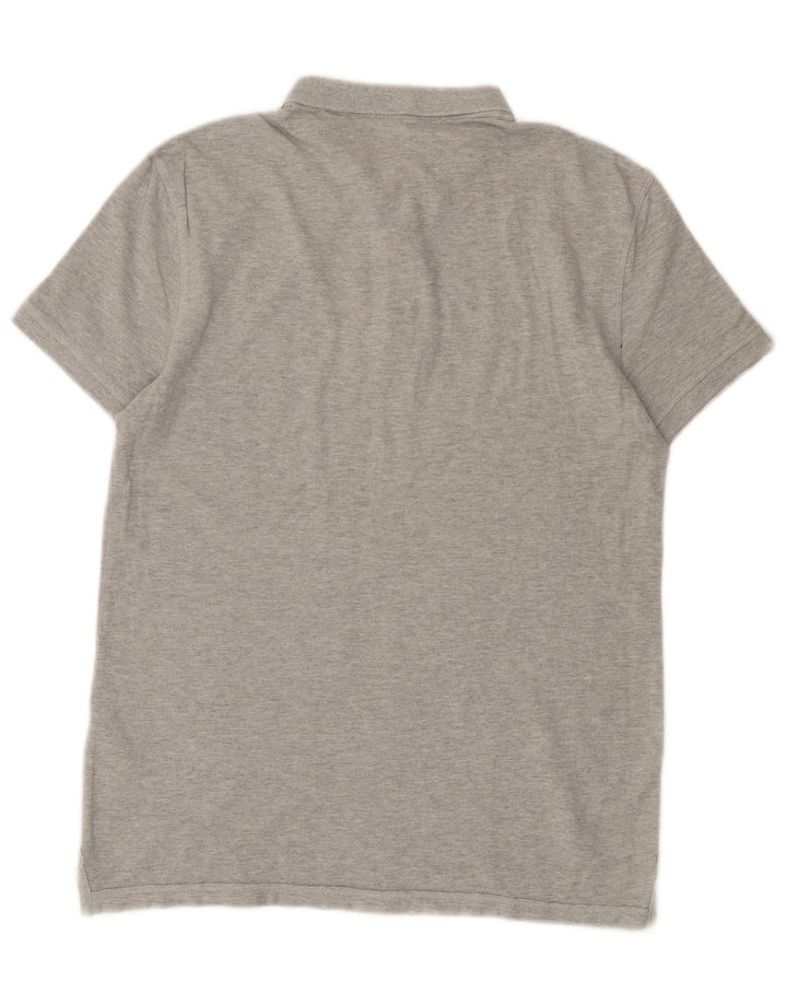 Polo da uomo All Saints in cotone grigio medio