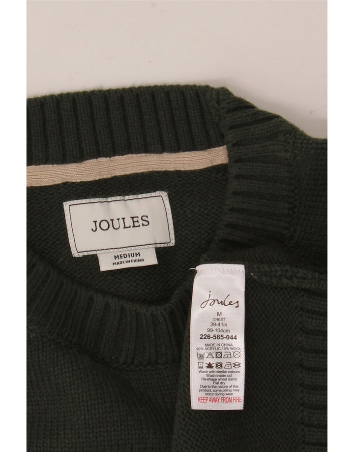 Joules Maglione girocollo grafico da uomo in acrilico verde medio