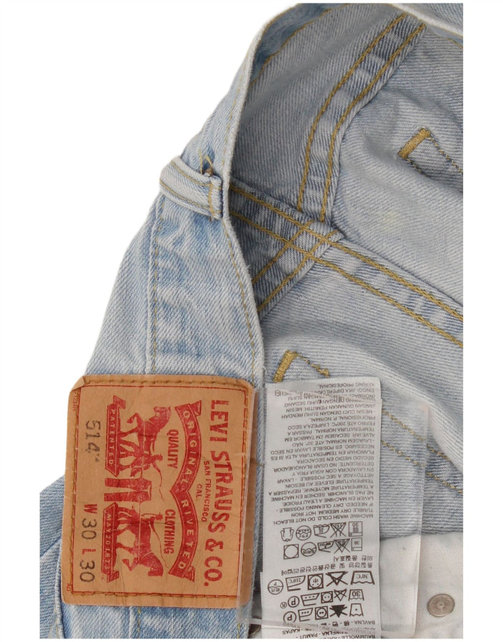 Levi's Uomo 514 Jeans dritti W30 L30 Cotone Blu