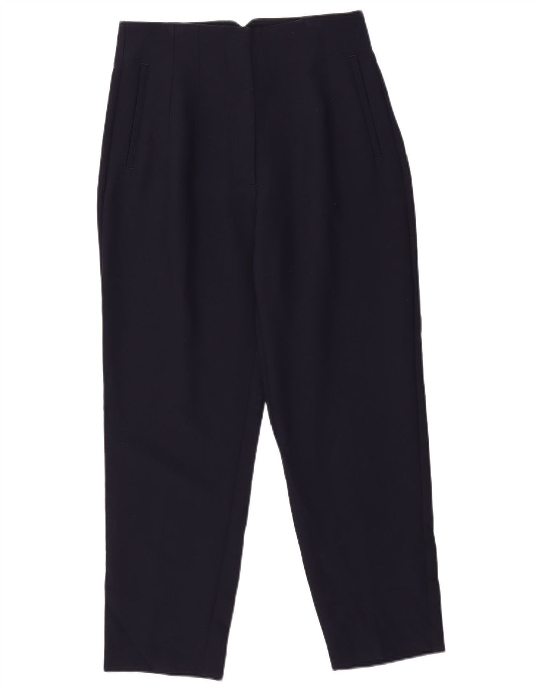 Pantaloni chino affusolati da donna Zara grandi W30 L26 poliestere blu navy