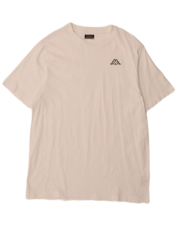 T-shirt da uomo KAPPA Top XL in cotone bianco