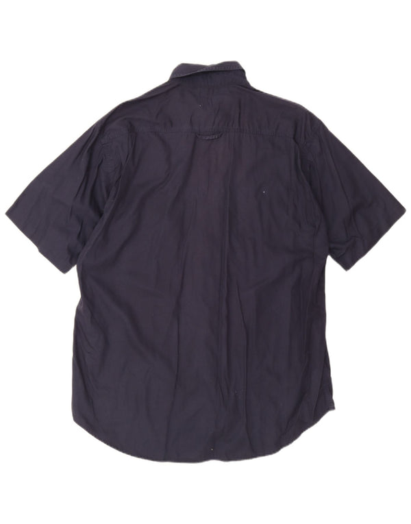 Camicia a maniche corte da uomo Levi's in cotone blu navy medio