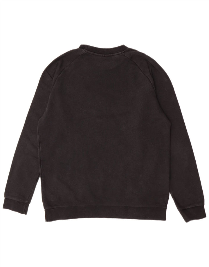 Felpa grafica da uomo Adidas Felpa media in cotone nero
