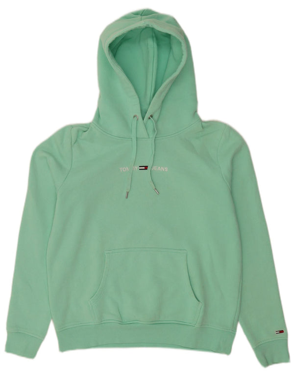 Maglione con cappuccio e vestibilità comoda grafica da donna Tommy Hilfiger UK 8 piccolo verde