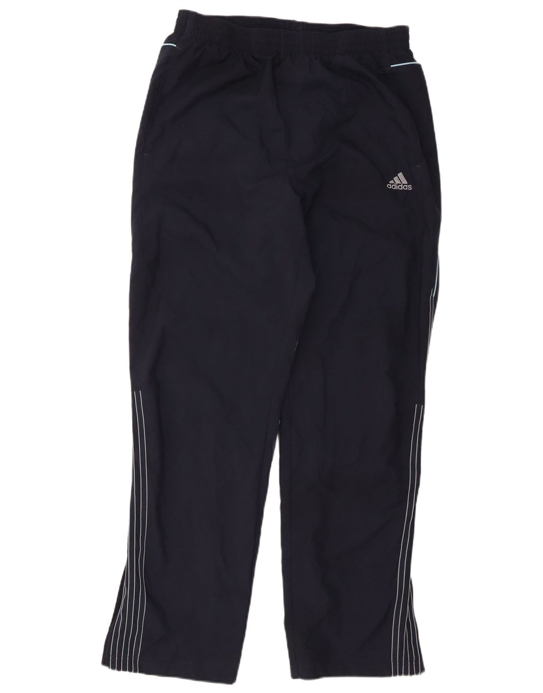 Pantaloni da tuta da uomo Adidas Large in poliestere blu navy