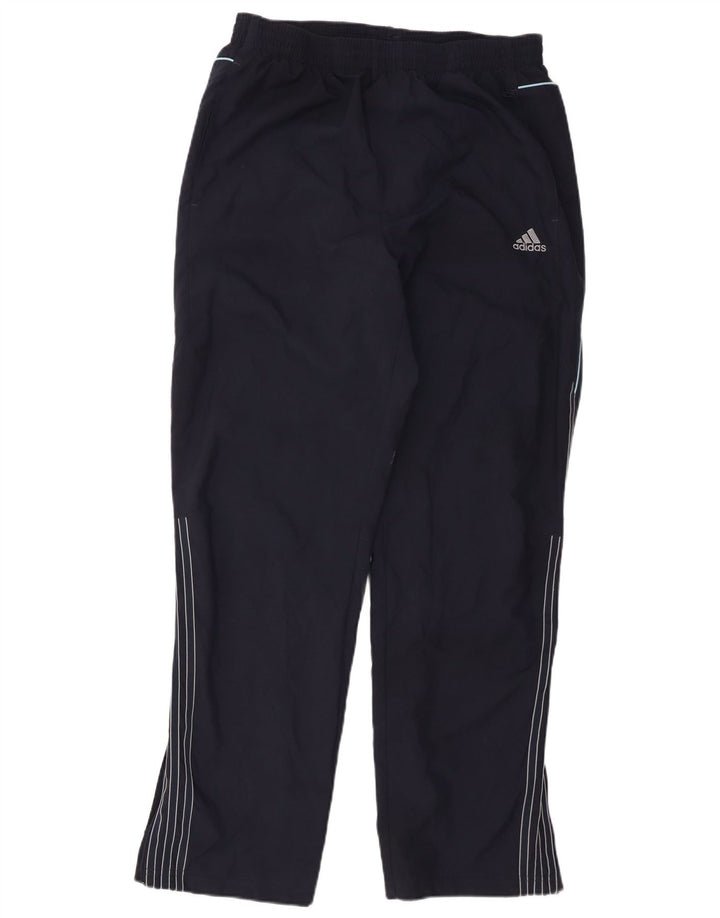 Pantaloni da tuta da uomo Adidas Large in poliestere blu navy