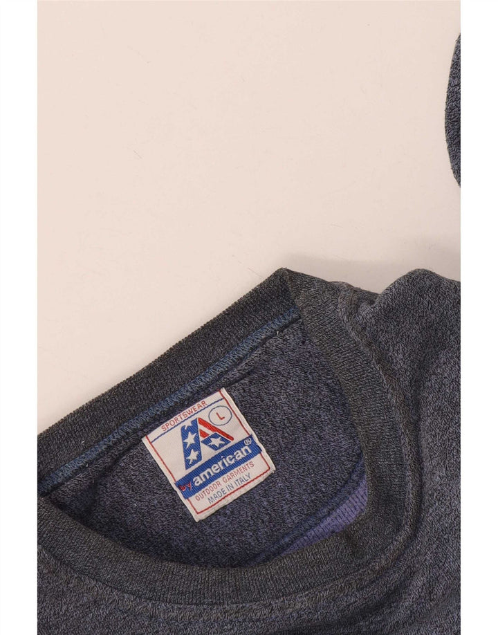 Di American Womens Graphic Oversize Felpa Jumper UK 16 Large Blu