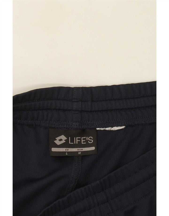 Pantaloncini sportivi grafici da uomo Lotto color block medio blu navy