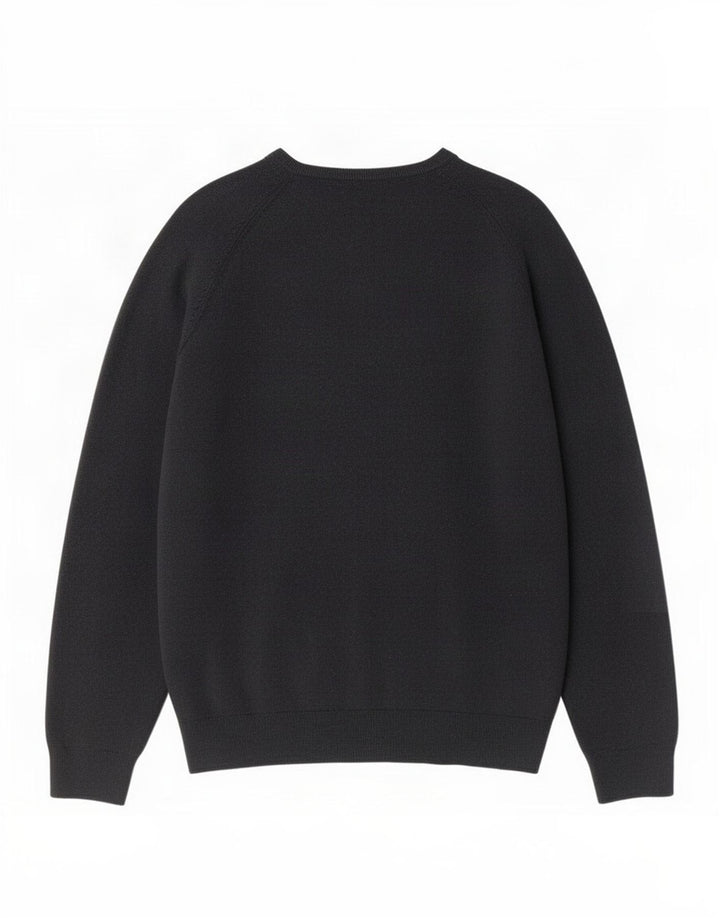 Maglione da uomo con scollo a V Marks & Spencer medio blu navy in acrilico