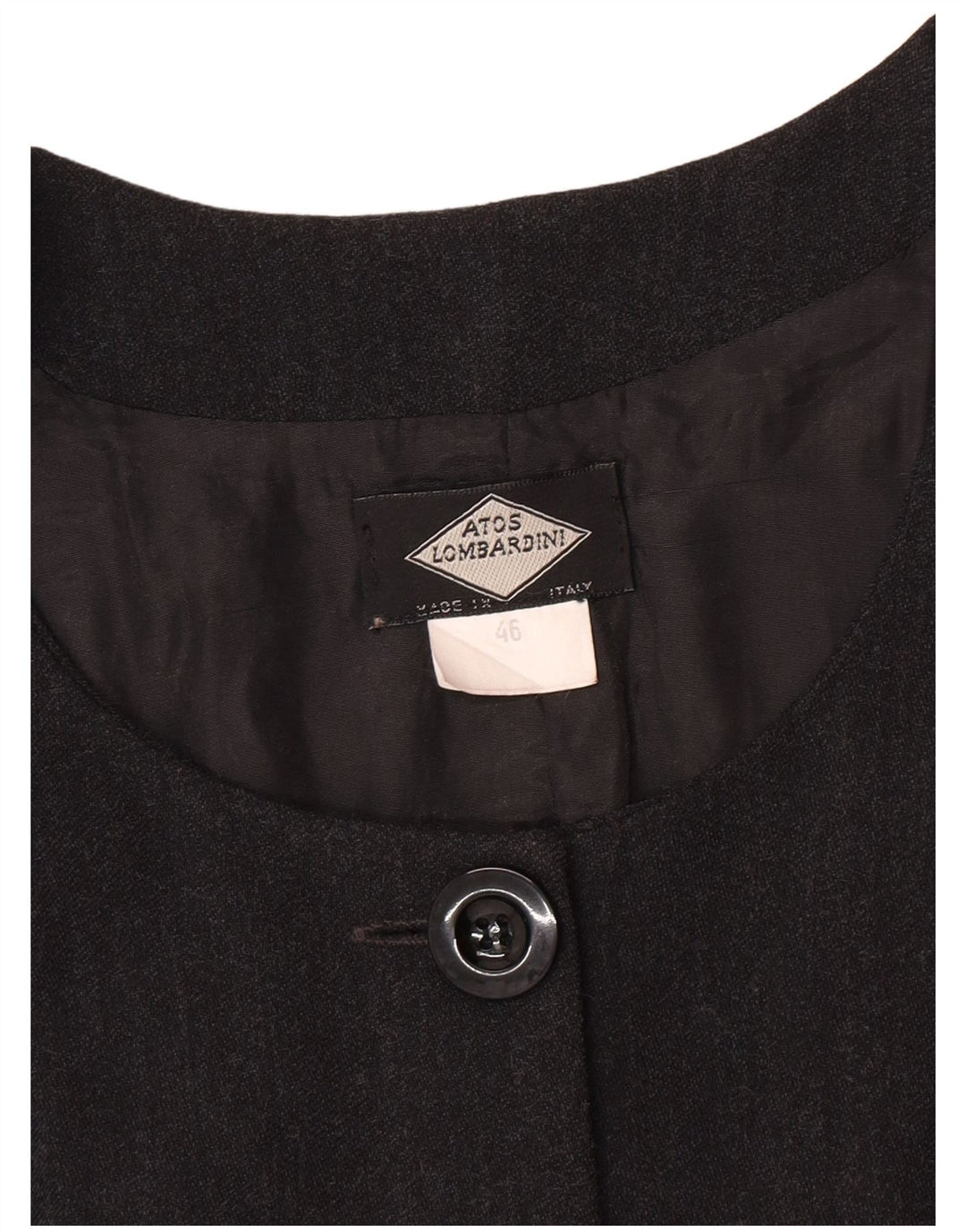 Giacca blazer senza maniche da donna a 5 bottoni Atos Lombardini IT 46 Large Grigio