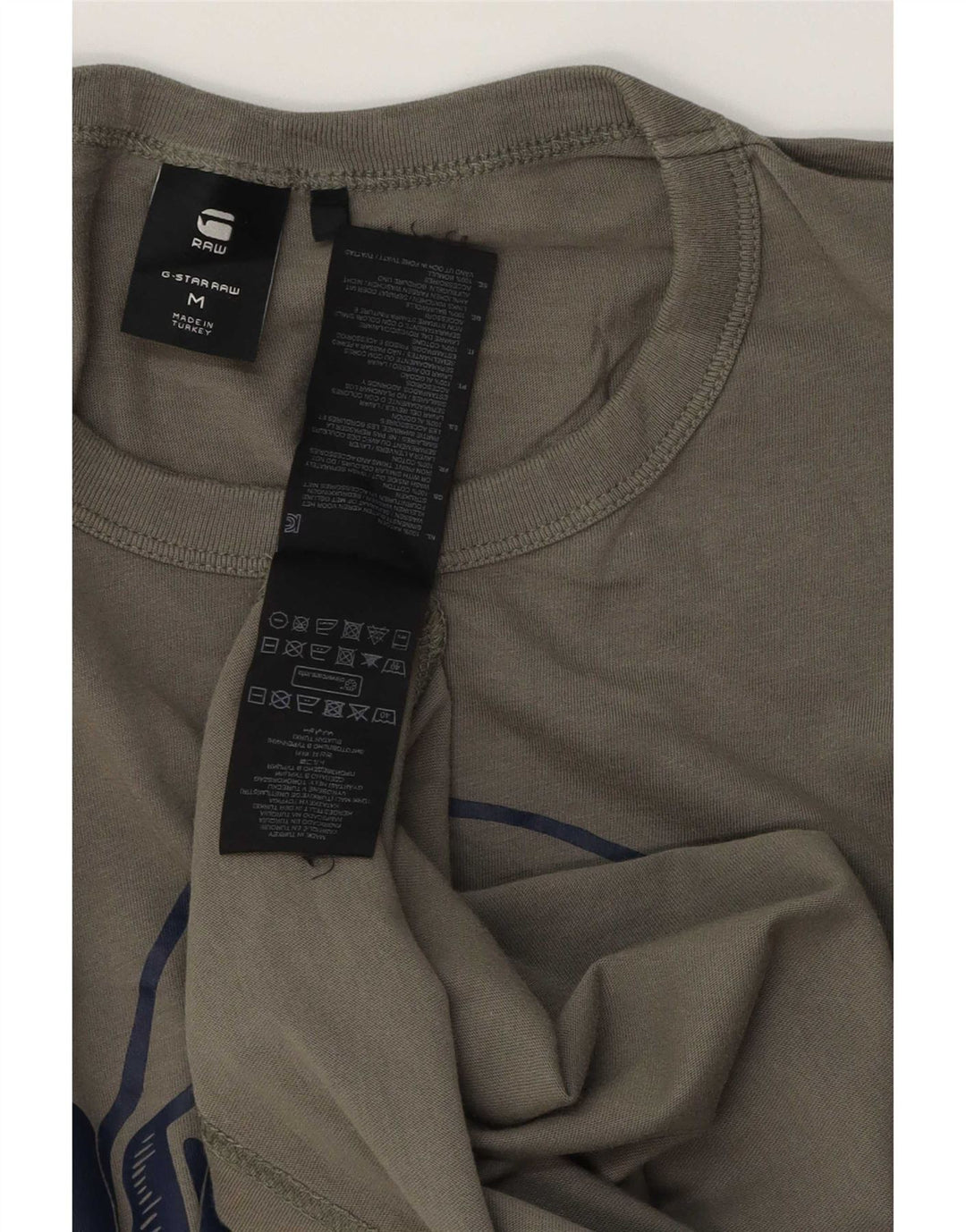 T-shirt grafica da uomo G-Star Top in cotone kaki medio