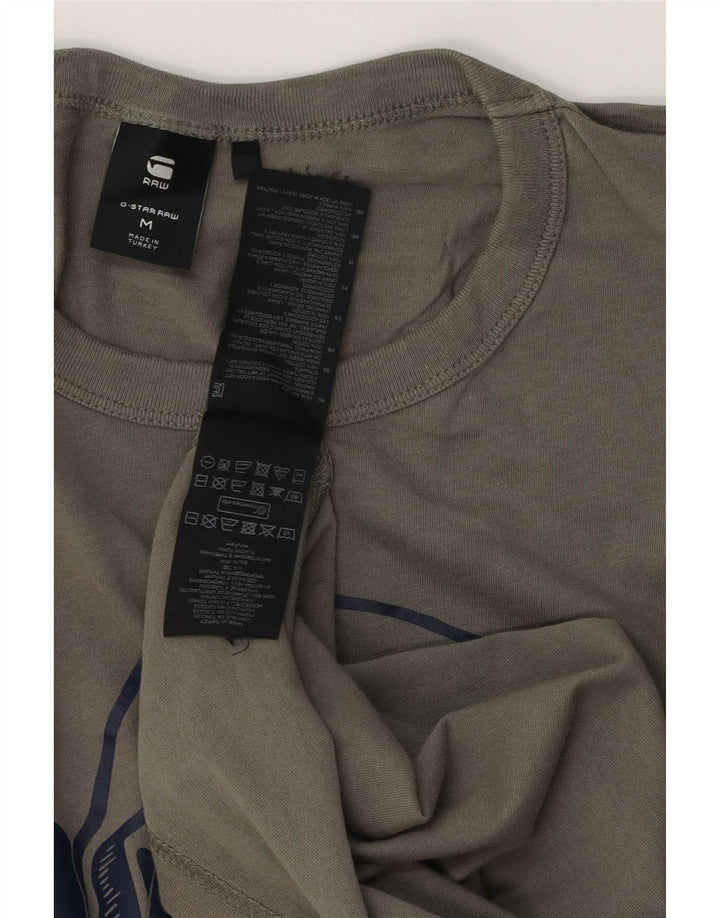 T-shirt grafica da uomo G-Star Top in cotone kaki medio