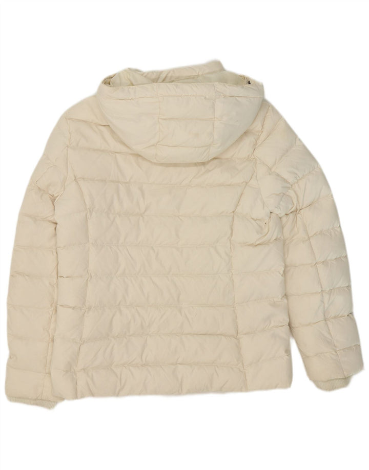 Giacca imbottita con cappuccio da donna Tommy Hilfiger UK 18 XL poliestere bianco