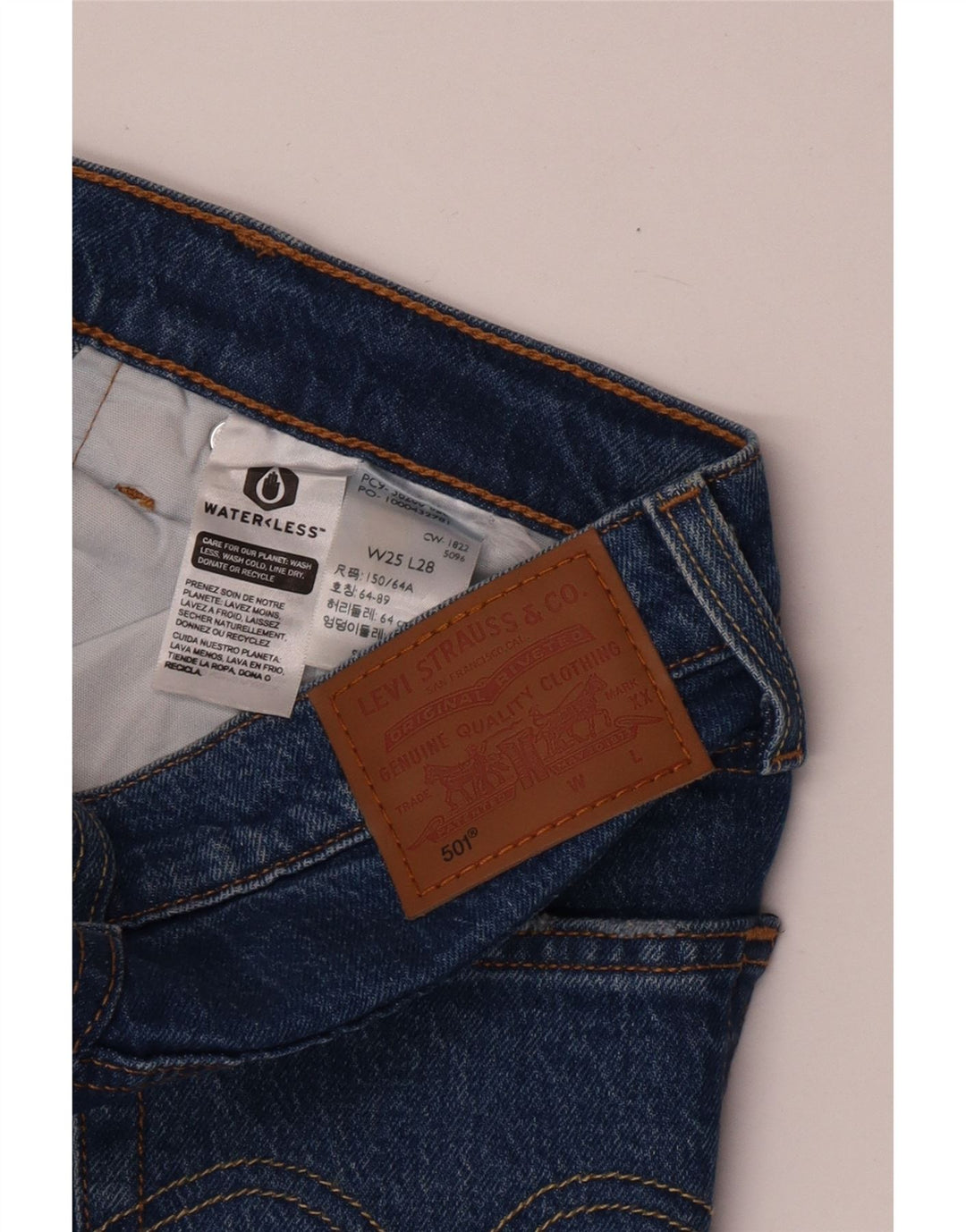 Jeans dritti Levi's 501 da donna W25 L28 Blu