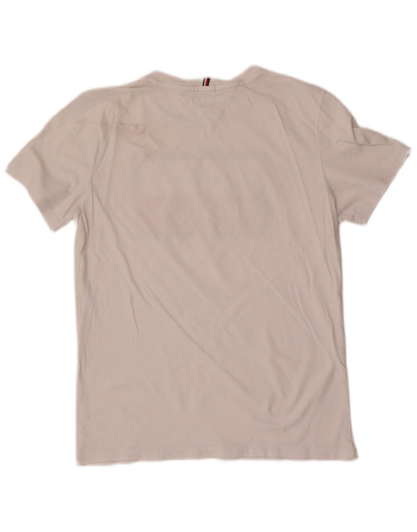T-shirt grafica per ragazzi Tommy Hilfiger Top 15-16 anni in cotone bianco