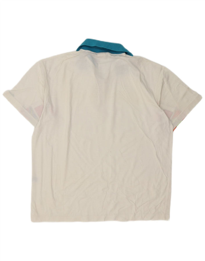 Polo da rugby da uomo Ellesse grande bianca geometrica