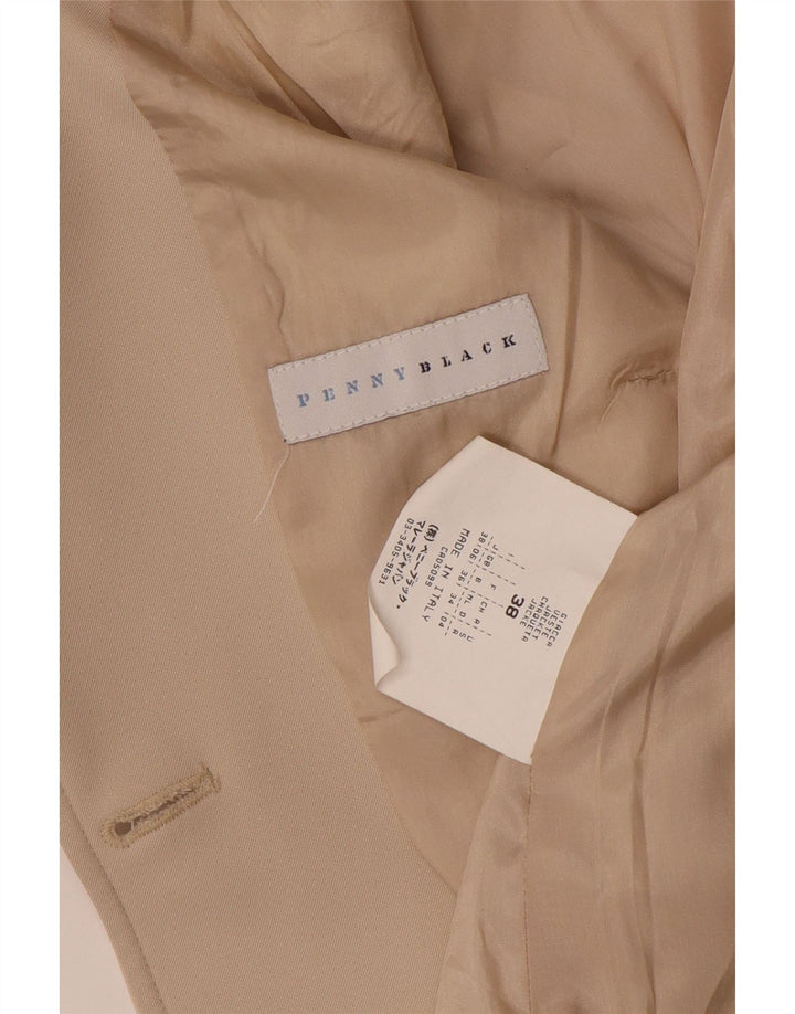 Giacca blazer a 2 bottoni da donna Penny Black UK 6 XS Poliestere beige