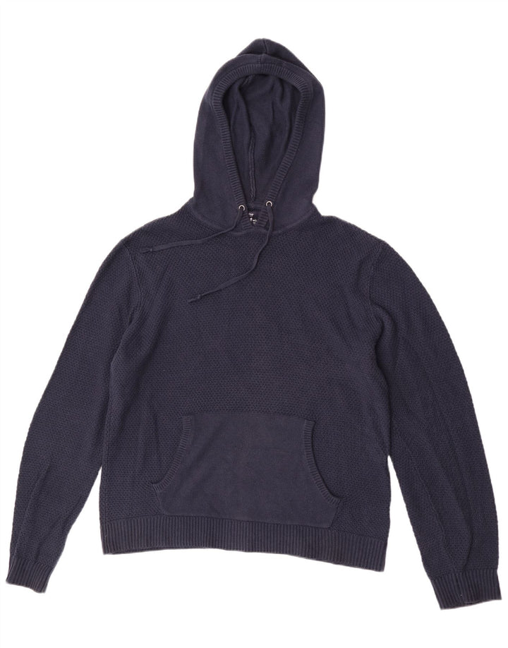 Maglione da uomo con cappuccio Gap in cotone medio blu navy