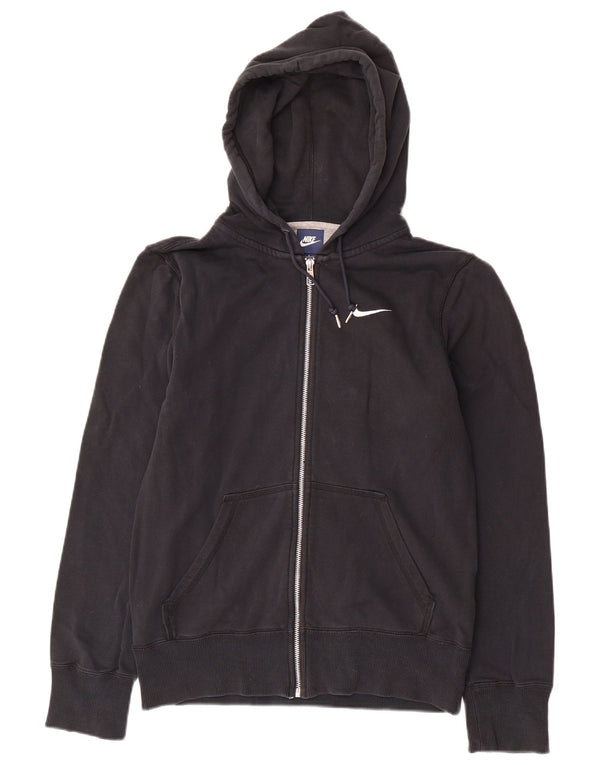 Nike Mens Zip Hoodie Sweater Small Black Cotton