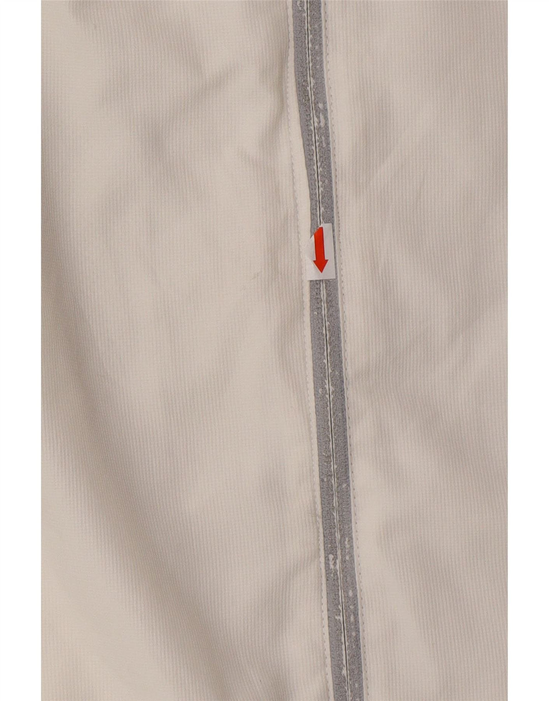 ASICS Mens Tracksuit Top Jacket Medium White Colourblock Polyester