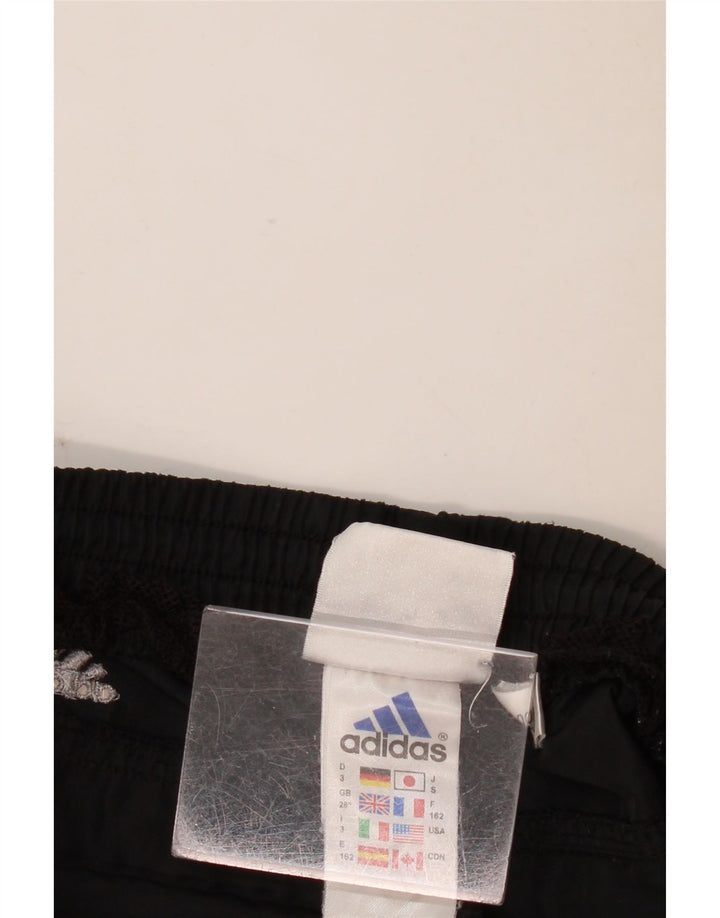 Pantaloni da tuta da uomo dalla vestibilità ampia Adidas, pantaloni da jogging, piccoli, in poliestere nero