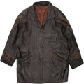 VINTAGE Womens Leather Coat IT 46 Large Black Vintage Vintage and Second-Hand Vintage from Messina Hembry 