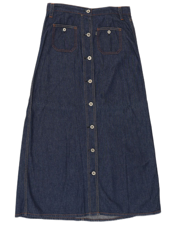 REPLAY Womens Maxi Denim Skirt Medium W28  Navy Blue Cotton