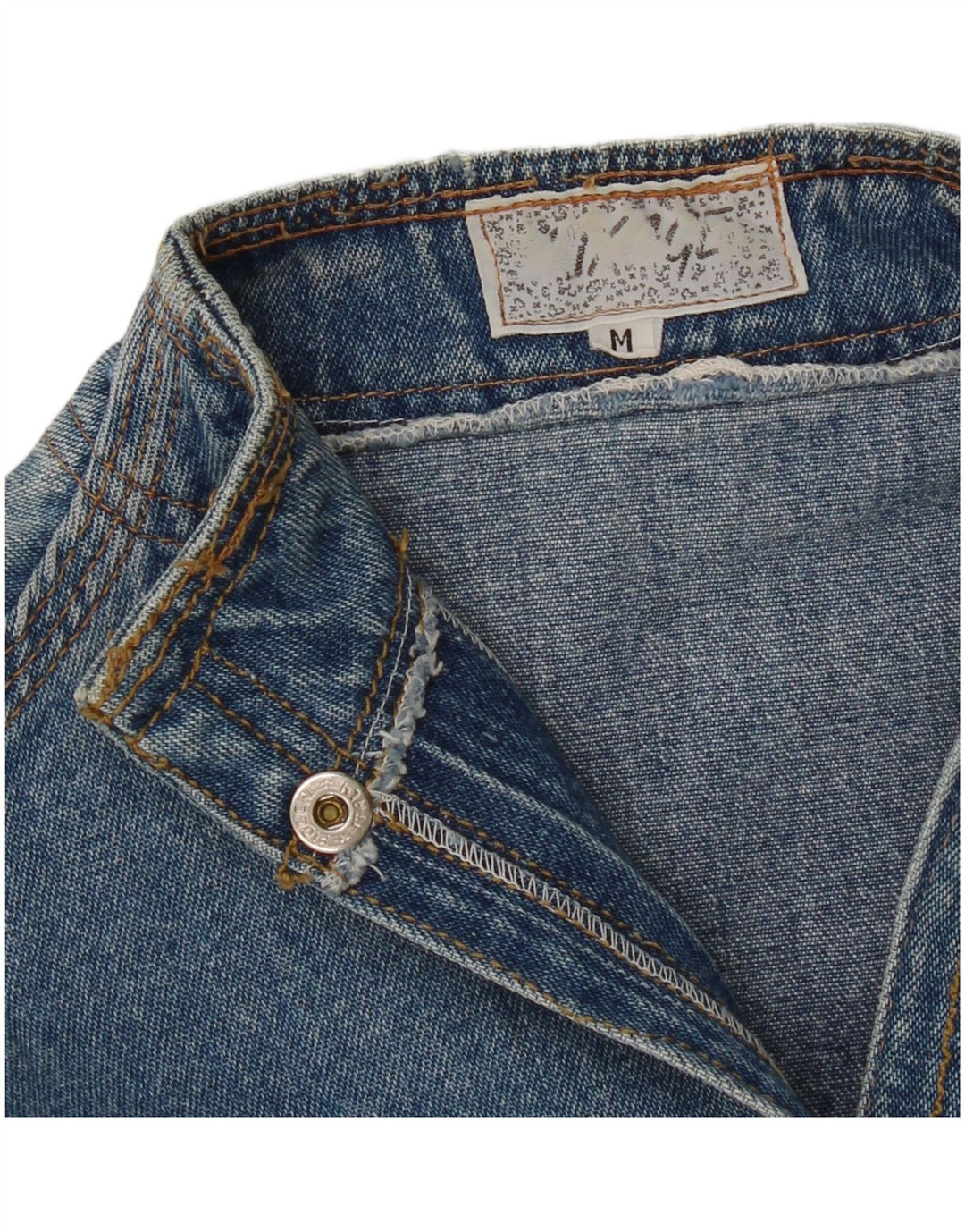 Giacca di jeans vintage da donna UK 14 blu medio