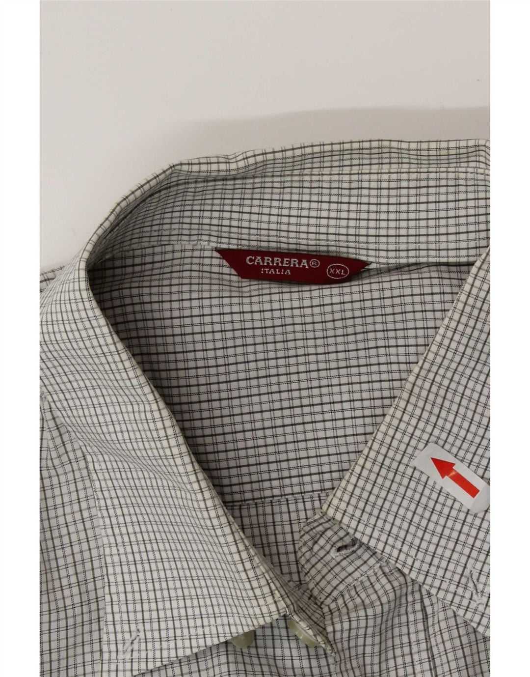 Camicia da uomo Carrera 2XL a quadri grigi