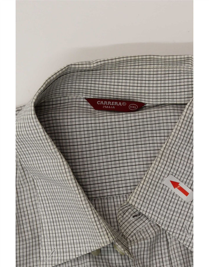 Camicia da uomo Carrera 2XL a quadri grigi