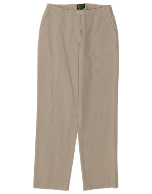 Pantaloni casual dritti da donna Hobbs UK 8 Small W27 L28 Cotone beige