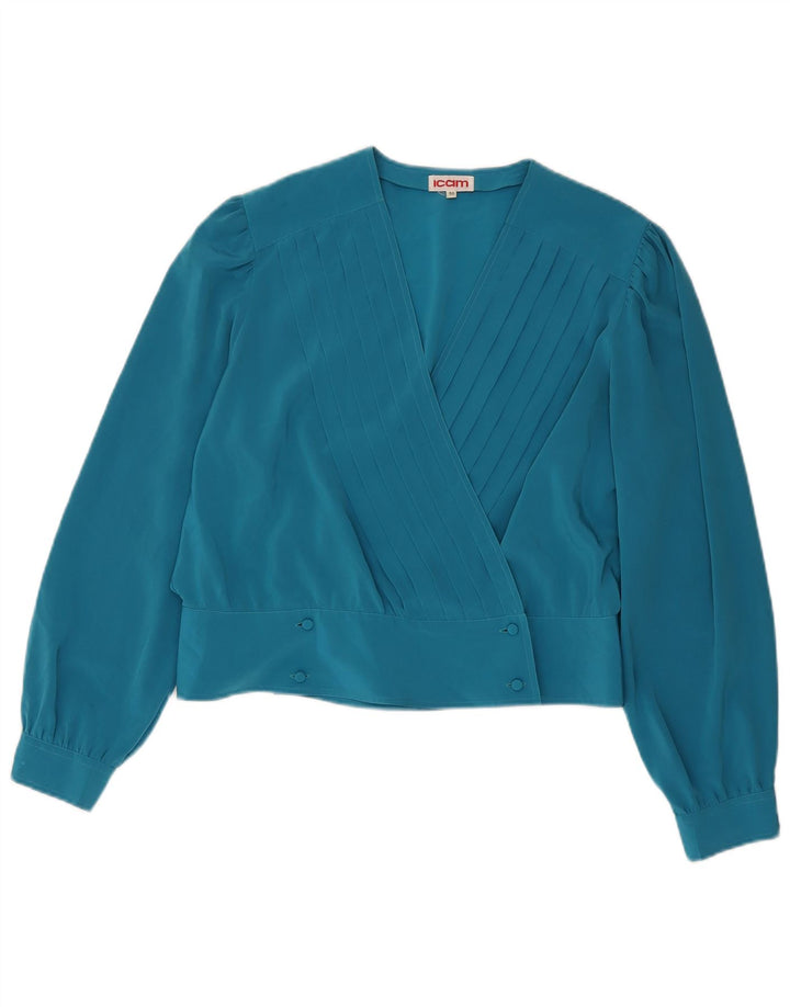 Camicetta corta da donna Icam IT 50 XL Blu poliestere