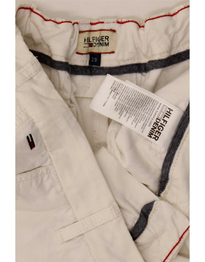 Pantaloncini chino da donna Tommy Hilfiger W29 cotone bianco medio