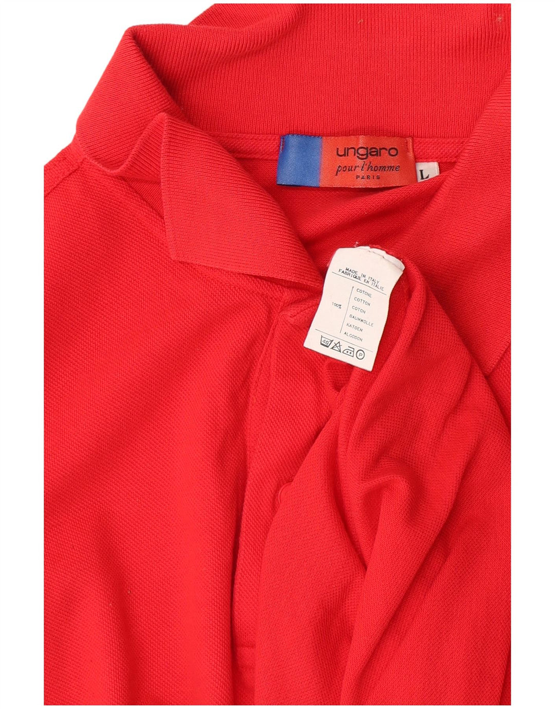 Polo da uomo UNGARO grande rossa in cotone